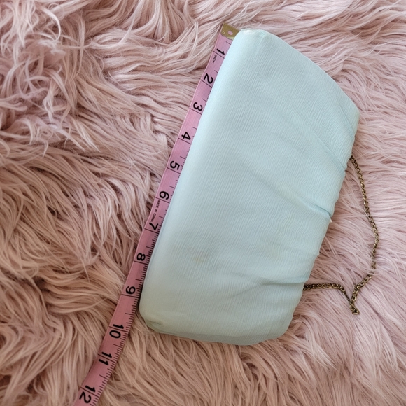 Vintage Powder Blue Clutch Purse - Picture 14 of 16